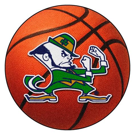 Notre Dame Fighting Irish Basketball Rug Sports Decor