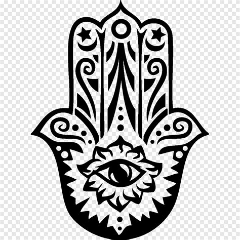 Free download | Black Hamsa hand illustration, Hamsa T-shirt Symbol ...