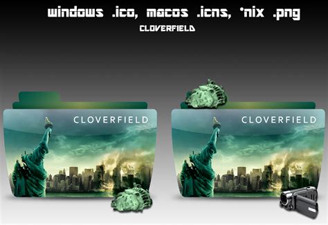 Cloverfield movie folder icon, ColorFlow by nt291263 on DeviantArt