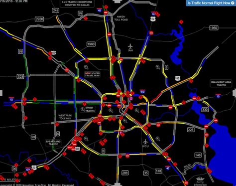 Traffic Map Of Houston - Time Zones Map