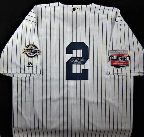 Derek Jeter Autographed & Inscribed Jersey - Memorabilia Center