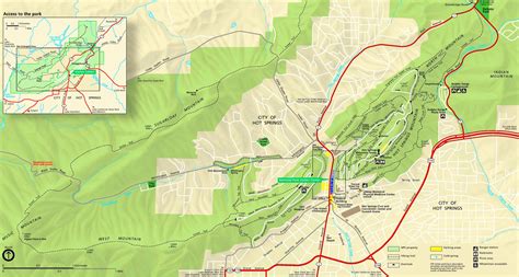 Hot Springs tourist map - Ontheworldmap.com