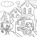 Whoville Coloring Page sketch template