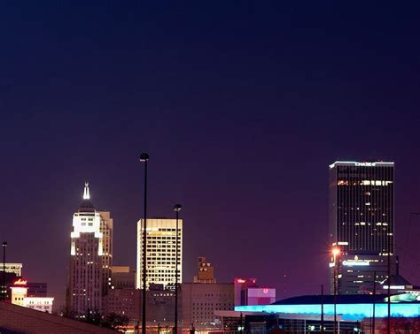 Oklahoma City at Night 010 | Night city, City, Oklahoma city