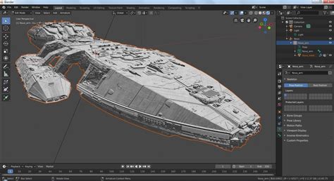 Battlestar Galactica Nova Class 3D model | CGTrader