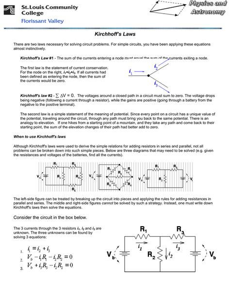 Kirchhoff`s Laws