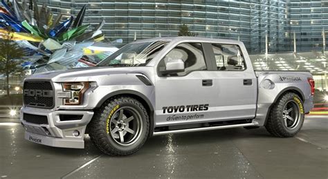 A wide-body kit for the Ford F-150 Raptor could look like this