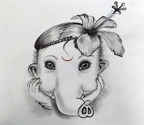 Aggregate 72+ ganesha drawing cute latest - xkldase.edu.vn