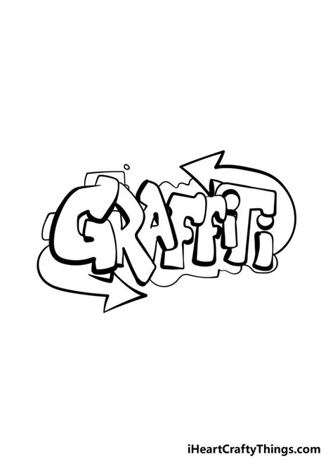 Graffiti Drawing - How To Draw Graffiti Step By Step