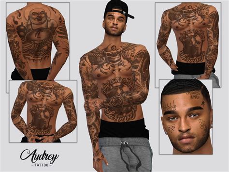 McLayneSims' Audrey Tattoo | Sims 4 men clothing, Sims, Sims 4 tattoos