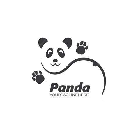 Panda-symbol-logo-vektor-illustration | Premium-Vektor