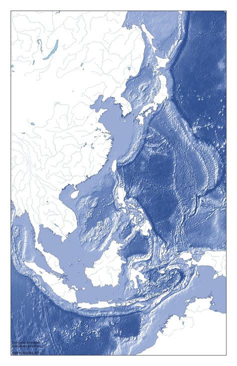 Bathymetry of the Pacific Ocean