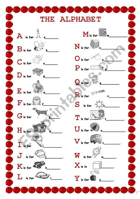 ALPHABET - ESL worksheet by knds