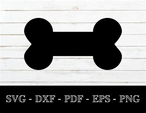 Dog Bone Svg Dog Bone Tag SVG Cut File PNG DXF Cricut - Etsy