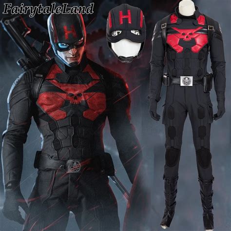 halloween costumes for adult men Captain America HYDRA cosplay costume Black Captain America ...