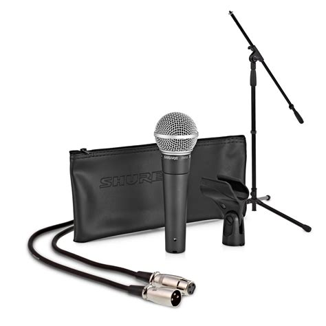 Shure SM58 Dynamic Vocal Mic with Stand and Cable at Gear4music