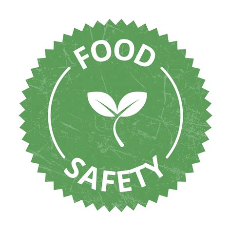 Food Safety Icons, Safe Food Badge, Seal, Tag, Label, Sticker, Emblem ...