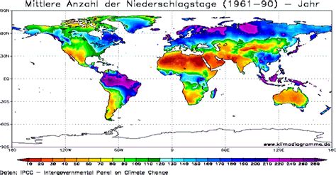 Average Precipitation World Map