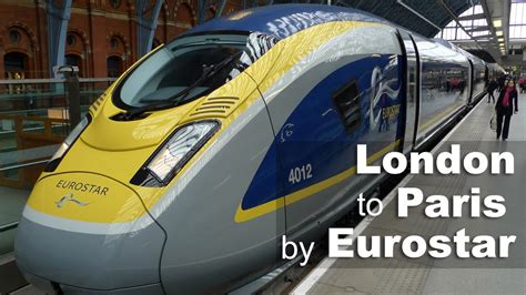 London to Paris by Eurostar train - YouTube