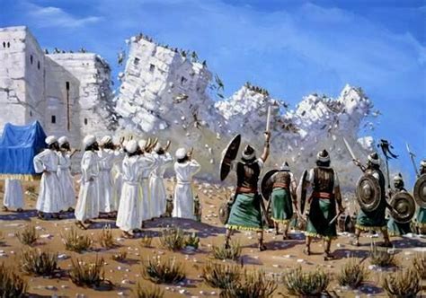 The destruction of Jericho | Bible pictures, Joshua, Scripture illustration