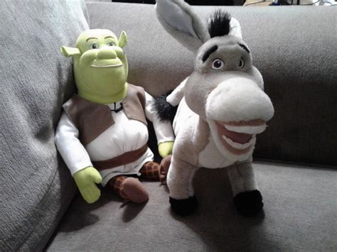 Dreamworks Shrek 2 Donkey & Shrek Plush Stuffed Animal Set Hasbro FAST SHIPPER | #1963680462