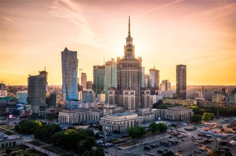 Warsaw Skyline at Sunset | Warsaw, Poland - Sumfinity Photography