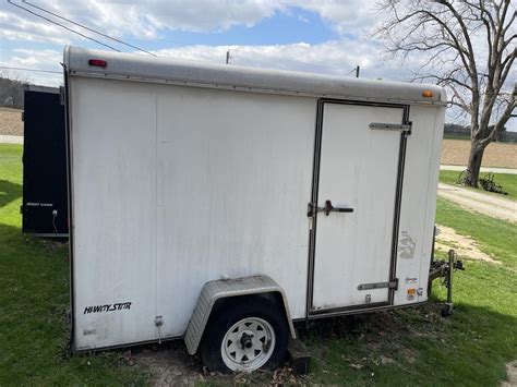 10 ft long 5ft wide Hi Way Star Enclosed trailer | Live and Online Auctions on HiBid.com