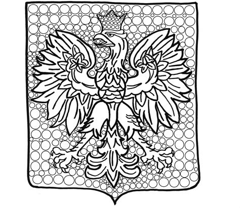 Polish Emblem coloring book - eagle to print and online