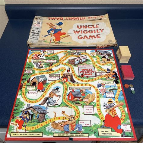 Vintage Uncle Wiggily Board Game by Milton Bradley 1954 Values - MAVIN