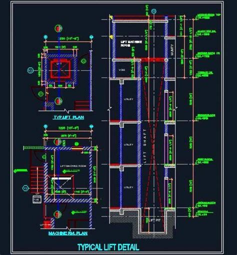 Typical Lift Elevator Detail AutoCAD DWG File | Plan n Design ...