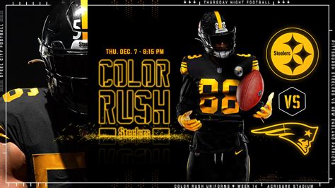 Pittsburgh Steelers To Wear Color Rush Uniforms On Thursday Night Football – SportsLogos.Net News