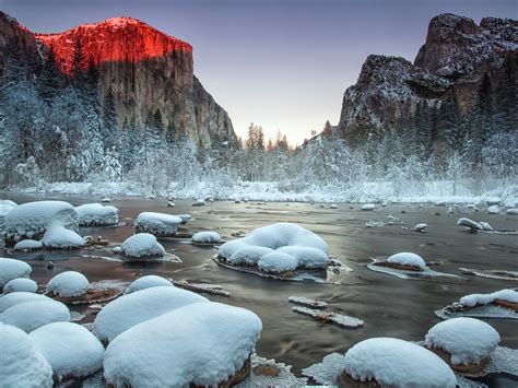 Yosemite National Park Winter Scenery Wallpapers - Wallpaper Cave