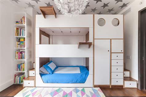 This Triple Bunk Bed Was Designed With Storage And Stairs | CONTEMPORIST