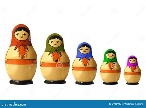 Group Of Nested Dolls Royalty-Free Stock Photography | CartoonDealer ...