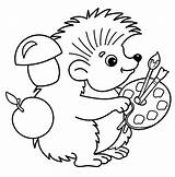 Hedgehog Coloring Pages  ColoringLib sketch template
