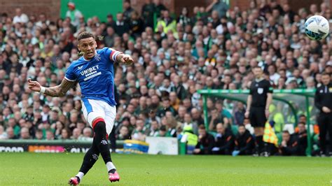 James Tavernier silences Celtic fans with stunning free-kick but Kyogo ...