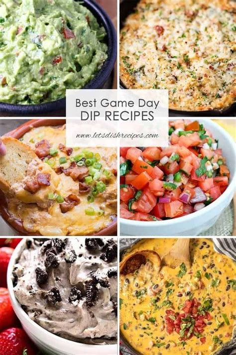 BEST GAME DAY DIP RECIPES -- Some of the best, most delicious dips, perfect for tailgating at ...