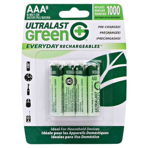 Best Buy: UltraLast Everyday Rechargeables™ Rechargeable AAA Batteries (8-Pack) ULGED8AAA