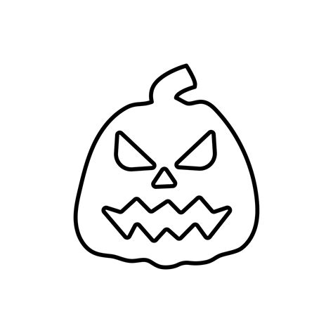 Halloween Pumpkin Line Art , Outline Pumpkin , Halloween Celebration 29221100 Vector Art at Vecteezy