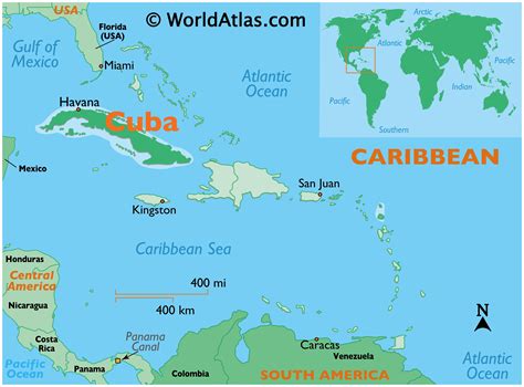 Cuba Maps Including Outline and Topographical Maps - Worldatlas.com