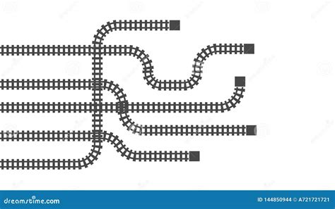 Creative Illustration Of Railway Station Map, Metro Road Infographic ...