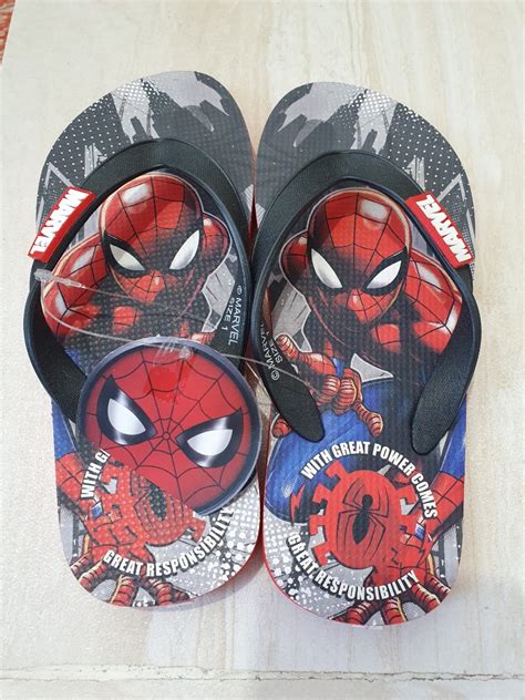 Spiderman Slippers, Babies & Kids, Babies & Kids Fashion on Carousell