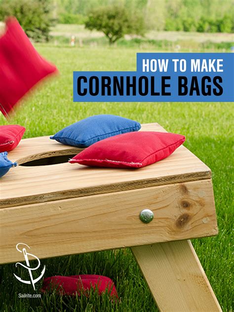 Create your own summer by sewing DIY cornhole bags. It's a fun outdoor game for the whole family ...