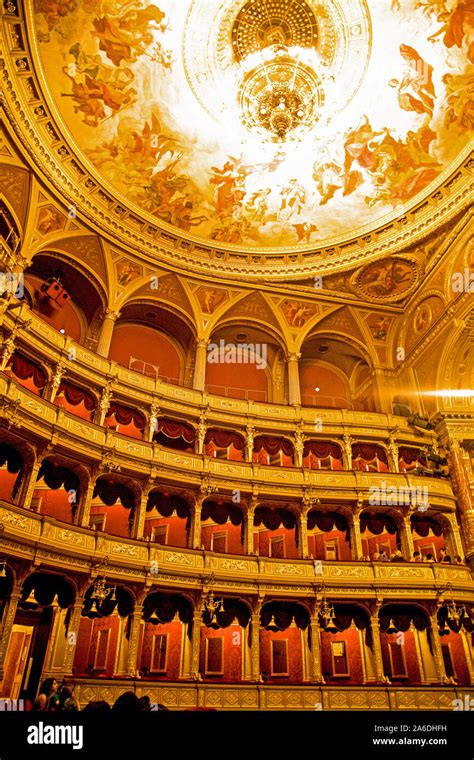 Interior of the Hungarian State Opera House (Magyar Allami Operahaz) in Budapest Stock Photo - Alamy