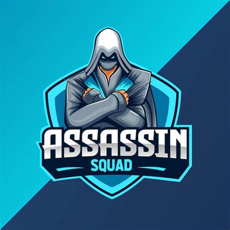 Premium Vector | Assassin mascot logo template perfect for gaming team