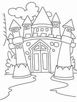 Awesome Drawing Medieval Castle Coloring Page  Kids Play Color sketch template