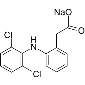 Chemical structure of diclofenac sodium. | Download Scientific Diagram