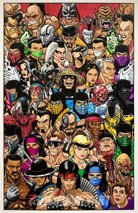 Mortal Kombat 90s 11x17 Fine Art Print | Etsy | Mortal kombat comics ...