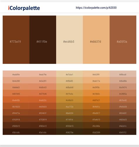 2 Latest Color Schemes with Deep Oak And Sepia Skin Color tone combinations | 2024 | iColorpalette