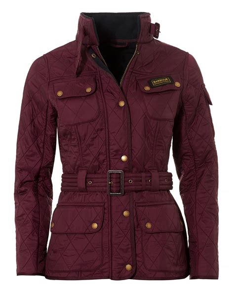 Barbour International Womens Polarquilt Jacket, Belted Barolo Coat